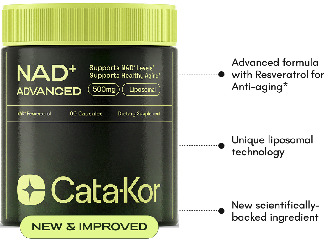 NAD+ ADVANCED Supplement for Anti-Aging, Energy, Focus- 60 Capsules