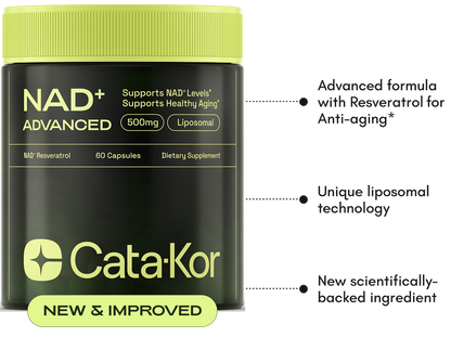 NAD+ ADVANCED  Supplement for Anti-Aging, Energy, Focus- 60 Capsules
